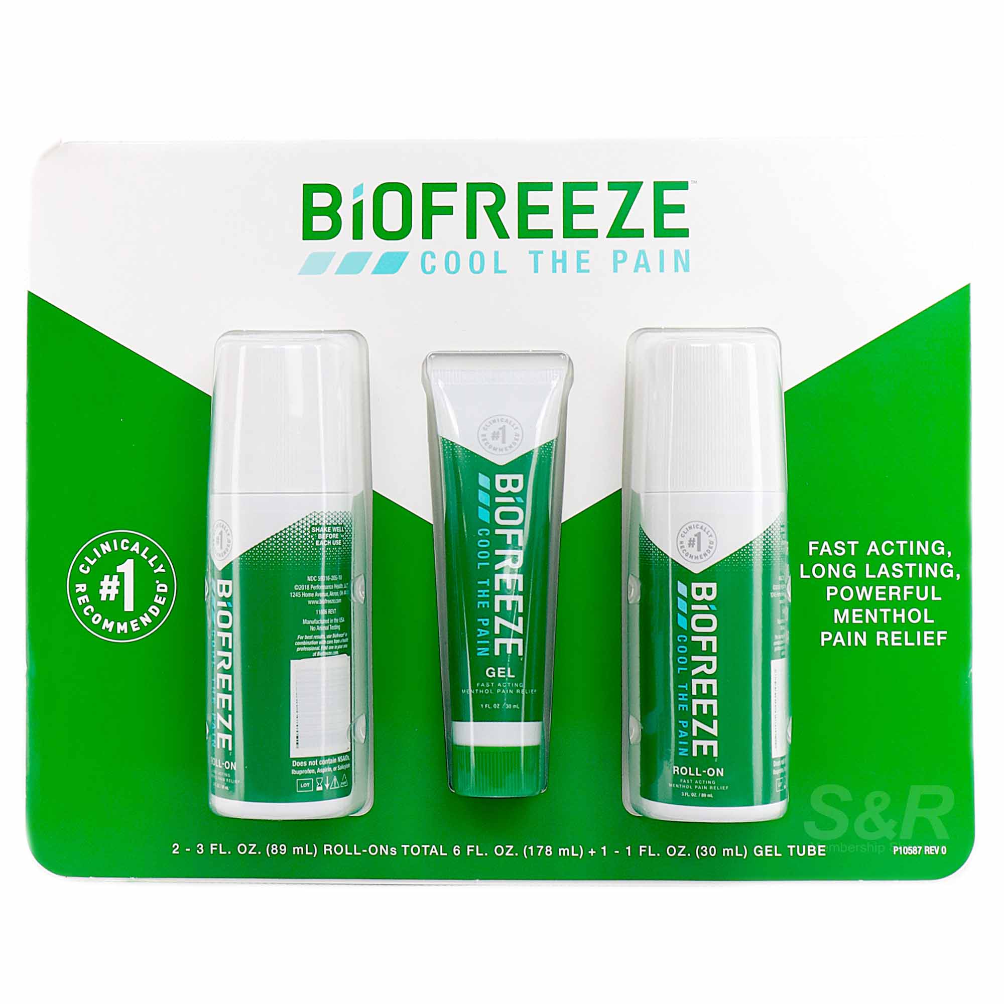 Biofreeze Professional Soothing Menthol Pain Relief Gel 1 set